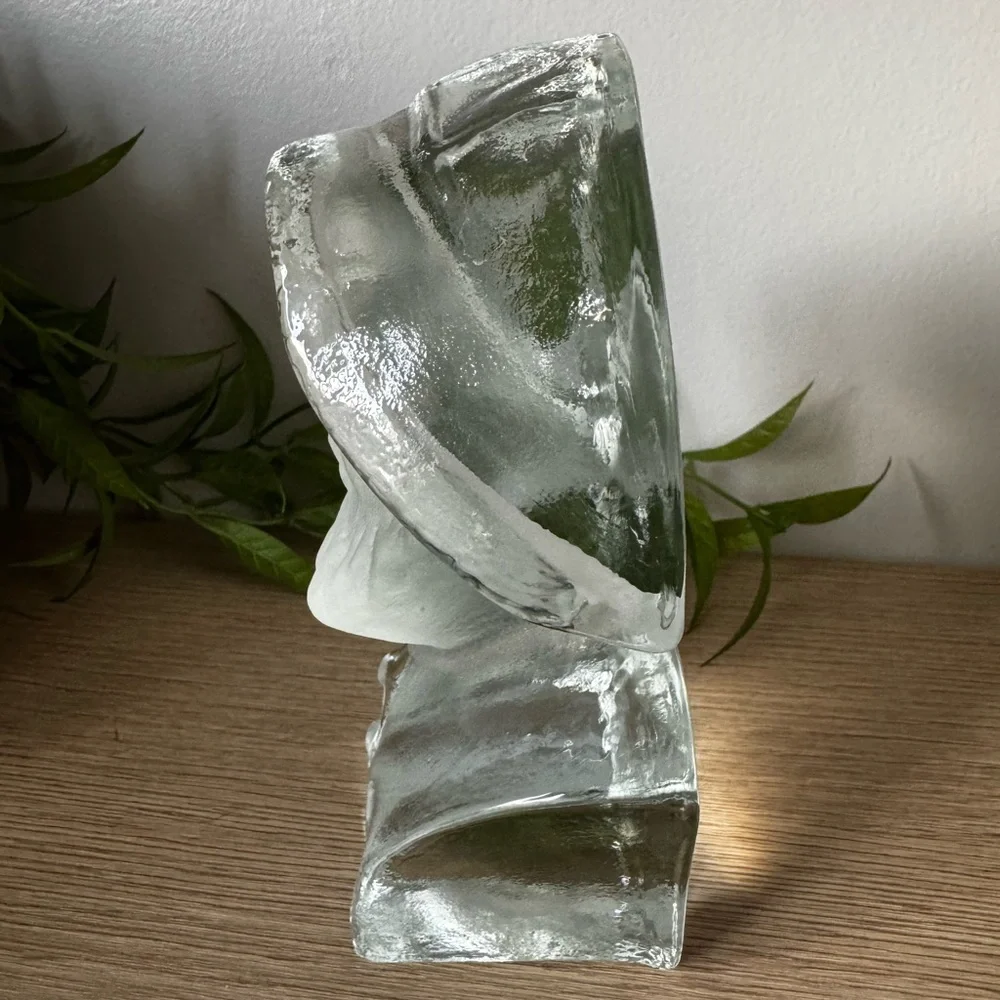 Viking Glass Realistic Sculpture Bust Art Bookend - Picture 7 of 9